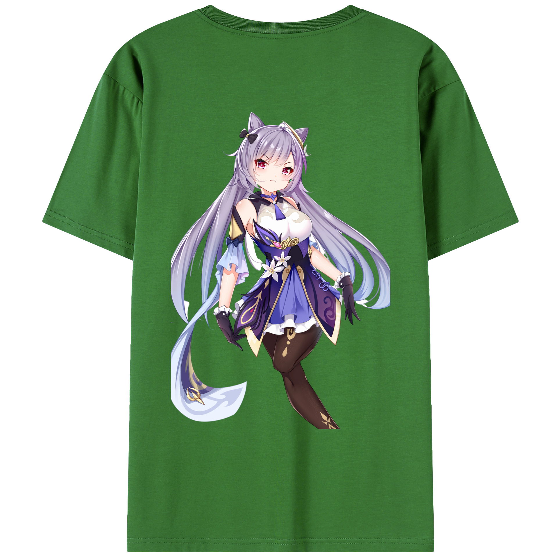 げんし神 刻晴 こくせい genshin Kokusei レディース半袖Tシャツ(バックプリント)